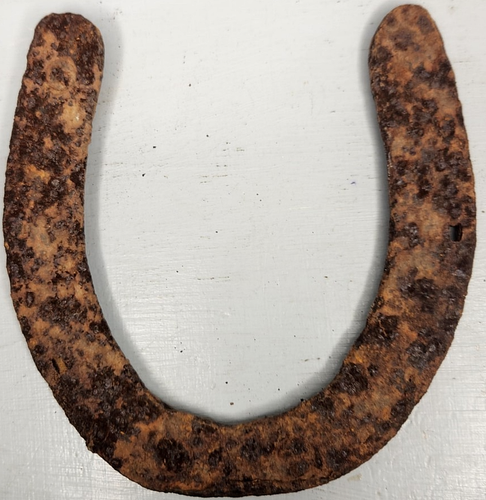 Antique Horseshoe Rustic Corroded Primitive Rusty Decor, 5.25 x 6 inches 59 - Picture 2 of 2