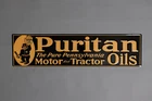 Vintage Style Sign Embossed  Puritan Oil