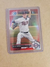 Ryley Widell 2017 Bowman Draft Chrome Red Refractor #/5 RC 1st Bowman BDC-64 Min