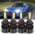 For Dodge Charger Sedan 4-Door 2006-2010 6000K LED Headlights Bulbs Hi/Lo Lights