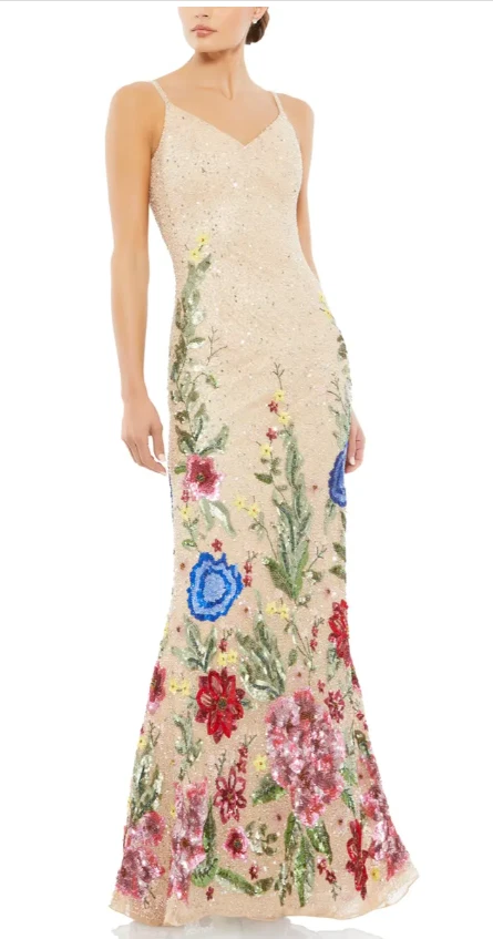 Mac duggal floral gown clearance