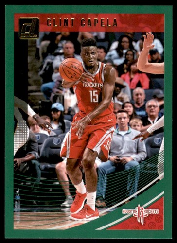 2018 Panini Donruss Basketball Green Flood Clint Capela #62