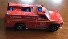 Vintage 1974 Hot Wheels Emergency Unit Truck Red With Blue