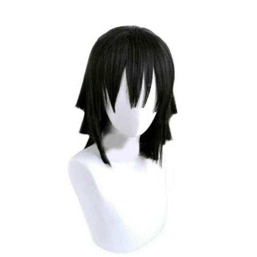 Anime Demon Slayer Kimetsu no Yaiba Iguro Obanai Halloween Cosplay Costume Wig - Picture 10 of 13