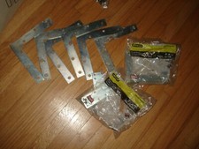 Lot of 12 Stanley Flat  Corner Braces 6", 4",  3"