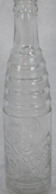 Vintage Sun Fresh Embossed Soda Pop Buffalo Rock Birmingham Bottle 10oz