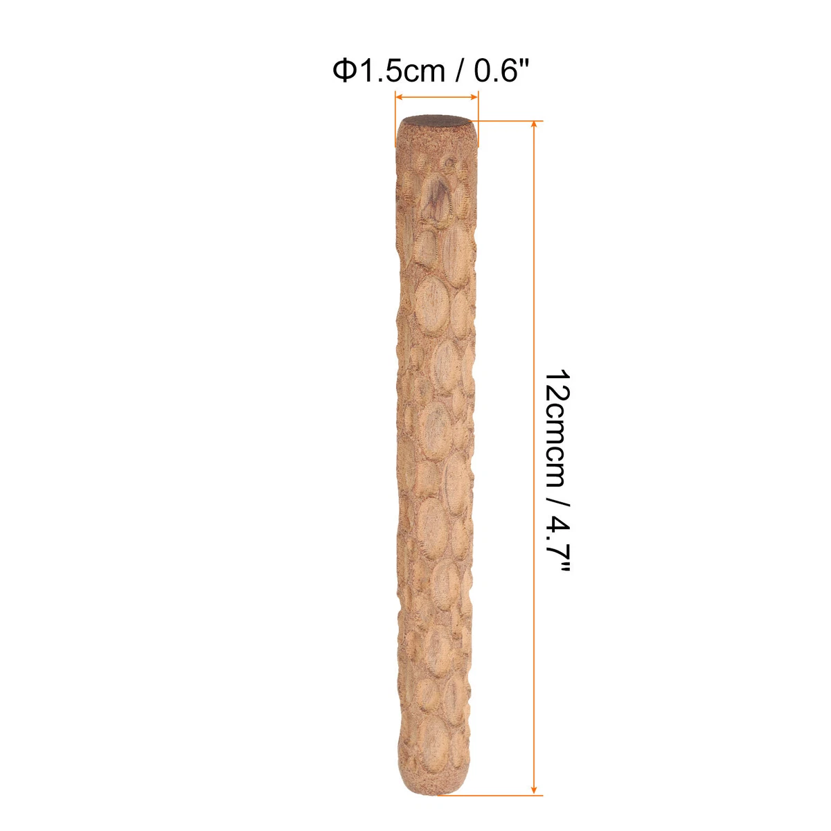 Rodillo de arcilla de madera 12 cm herramientas de cerámica de madera rodillos de textura de guijarros
