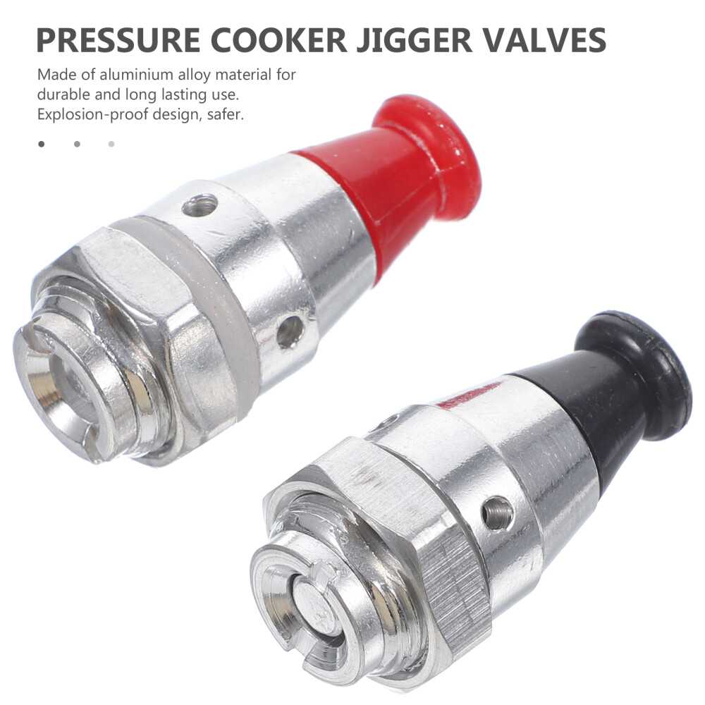 2pcs Pressure Cooker Relief Valves Safe Regulator Weight for Pressure