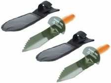 2 Pack 13" Serrated Edge Shovel Digger Shovel Tool Metal Detecting Prospect
