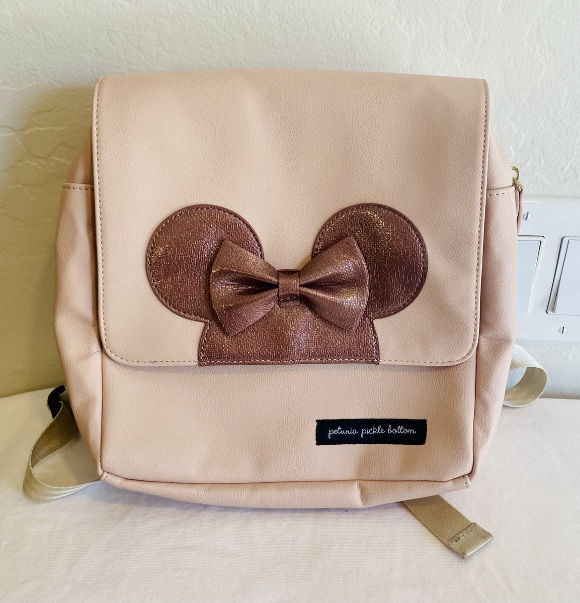 Petunia Pickle Bottom Minnie Mouse Mini Backpack in Blush Pink & Black Amazon.com: Petunia Pickle Bottom Method Diaper Bag | Baby  main image 4