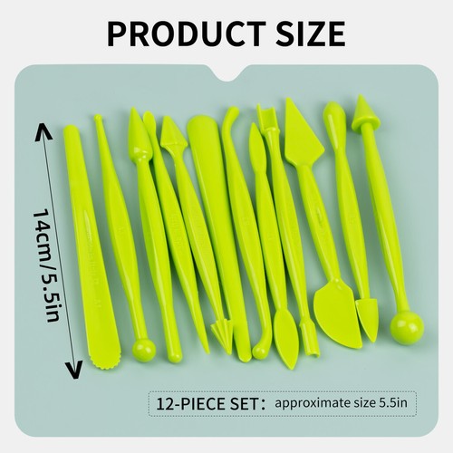 12Pcs Dough Mould Tool Carve Mould Fondant Making Tool Cartoon Knead Mould Set - Picture 4 of 11