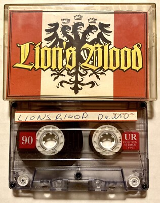 LIONS BLOOD 2 SONG DEMO CASSETTE RARE VINTAGE 2001 NOT ON LABEL PUNK ROCK