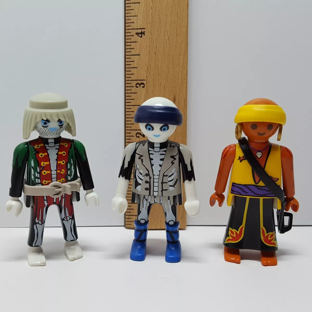 PLAYMOBIL Ghost Pirate Zombie Skeleton Lot Three Figures Please