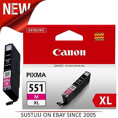 GENUINE OEM CANON PIXMA CLI-551MXL HIGH CAPACITY MAGENTA PRINTER INK CARTRIDGE