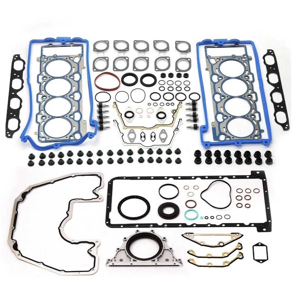 N62B48 Engine Gasket Seals Overhaul Kit For BMW 750i X5 650i E63 E65 E664.8L V8 - Image 3 of 4