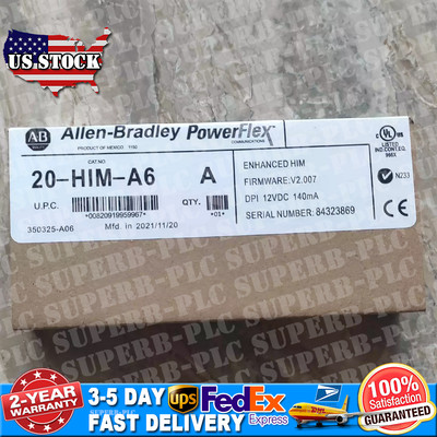 Allen-Bradley 20-HIM-A6 PoweFlex Enhanced HIM FW V2.007 12VFC New Factory Sealed
