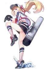 Azur Lane Bogue Kai Weatherproof Anime Sticker 6" Car Decal