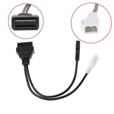 2X2 To 16 Pin Female OBD2 Diagnostic Connector Adaptor Cable For VAG