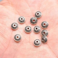 100pcs tibetan silver necklace bracelet bead charm spacer beads bead