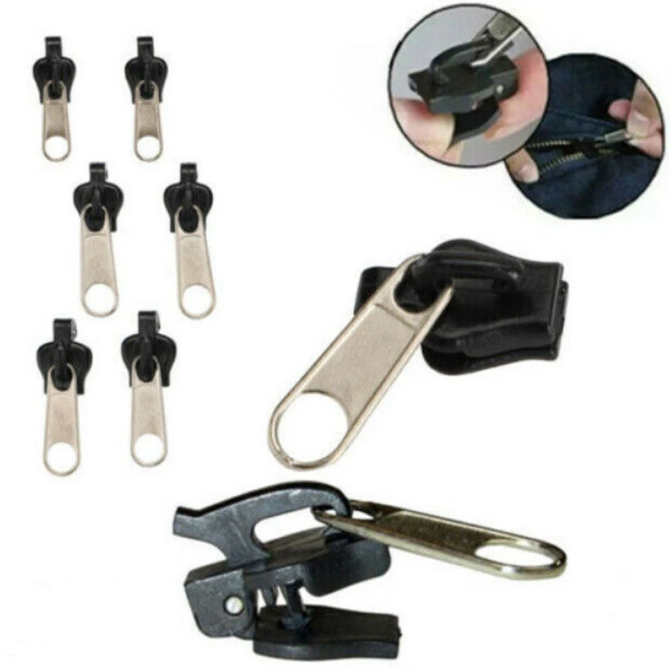 12xUniversal Repair Ersatz Reißverschluss-Reißverschluss-Schieber reparieren Set - Bild 2 von 4