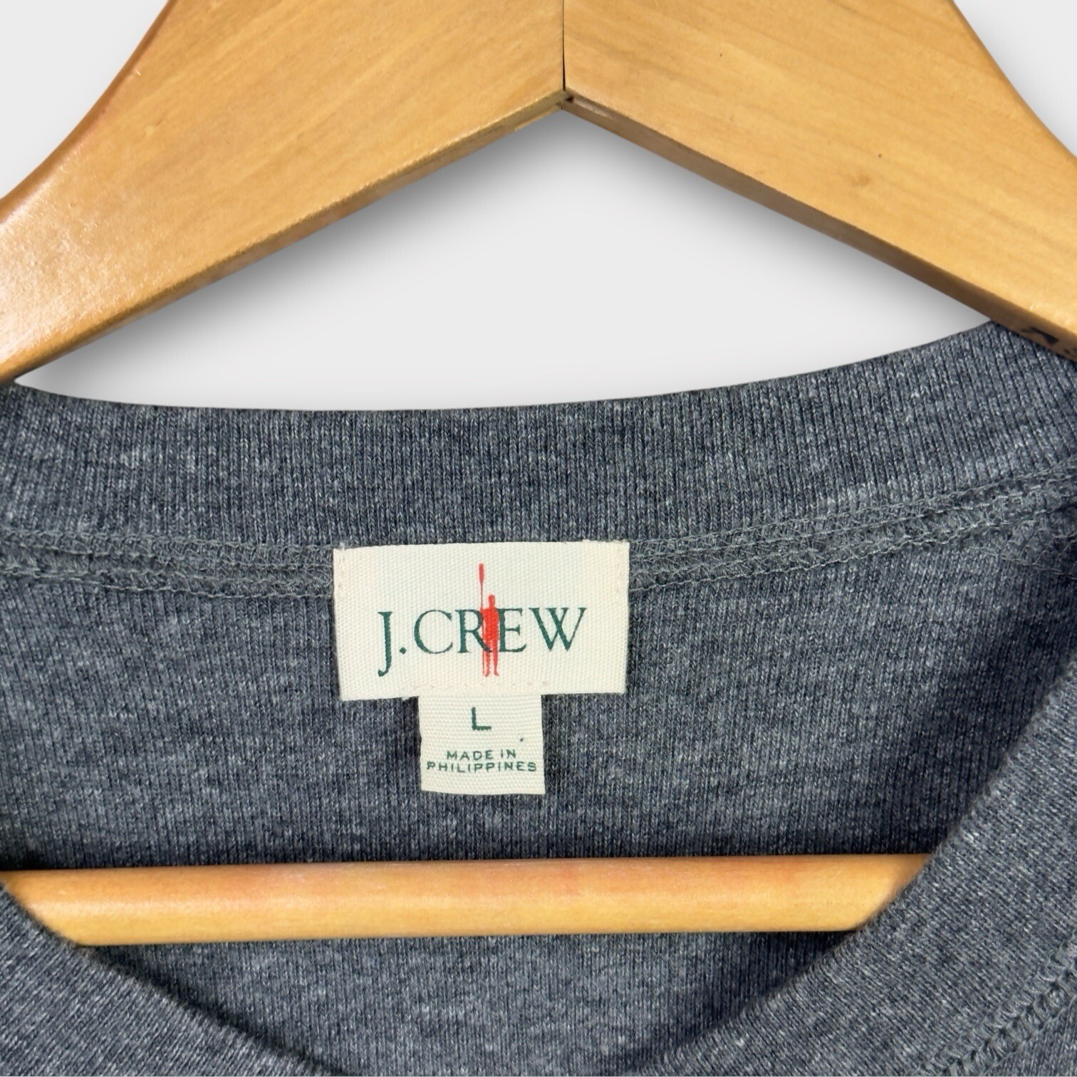 FILA T shirt termica vintage J Crew remi maglia uomo taglia grande grigia manica lunga usata in ottime condizioni