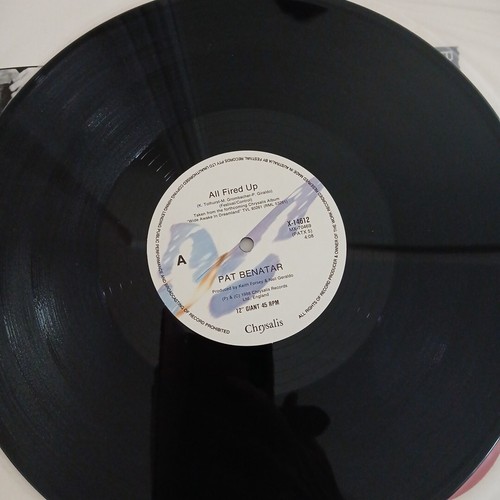 Pat Benatar: All Fired Up 12” Vinyl/ Promotional Limited Edition Ex Condition - Picture 4 of 4