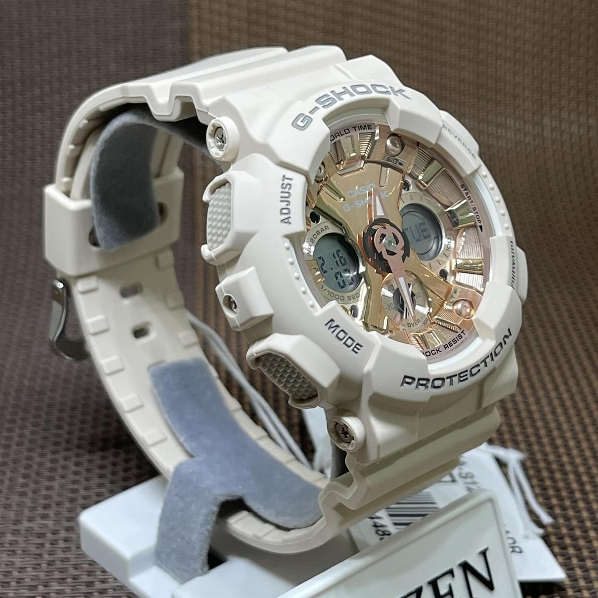 G-SHOCK GMA-S120MF-4A ピンクベージュ アナログ腕時計 Amazon.com: Casio Women's GMA-S120MF-4ACR G Shock Analog