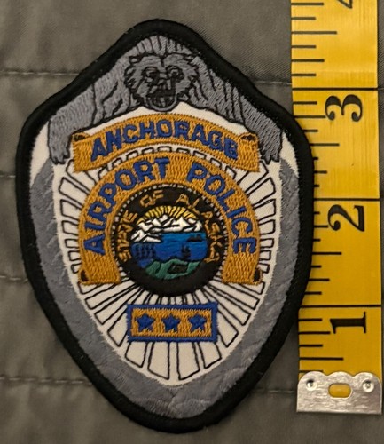 Rare Vintage Obsolete Anchorage Alaska AK Airport Police Patch