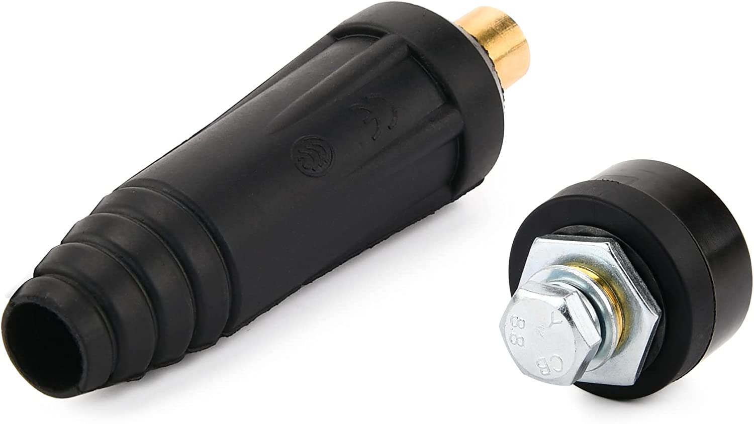 Luckyweld Welding Cable Panel Connector 2 Set DKJ3550 Welding Lead