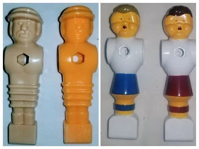 CUETEC & IMPERIAL Foosball Men Blue/ Red or Yellow/ Tan w/screws/Off White w/out screws/ sets of 2