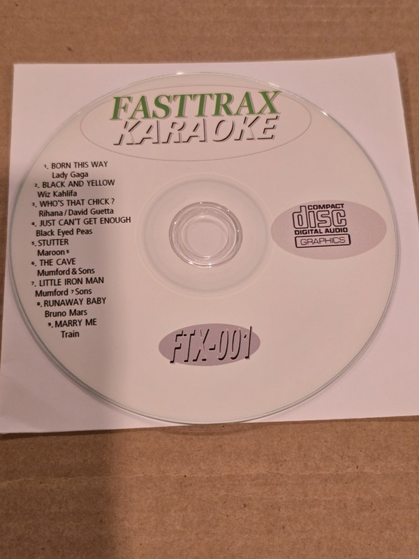 FTX-001 FASTTRAX KARAOKE CD+G Lady Gaga Bruno Mars