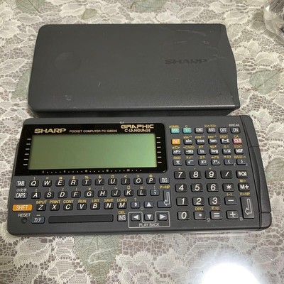 Sharp PC-G850S Pocket Computer Graphic C-Language Calculator Japan for parts