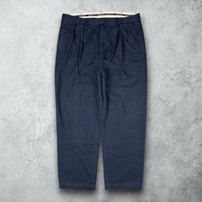 Polo Ralph Lauren Pleated Cotton Chino Twill Blue Andrew Pant Size 36x29 USA