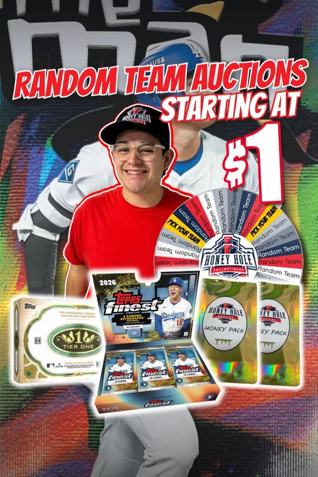 BASEBALL MIXERS, 26 Finest/26 Tier One & Honey Packs Starting at $1