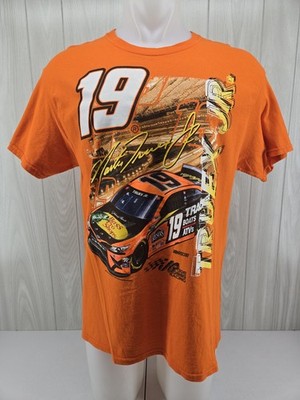Martin Truex Jr Joe Gibbs Racing Team Orange T Shirt Size Large