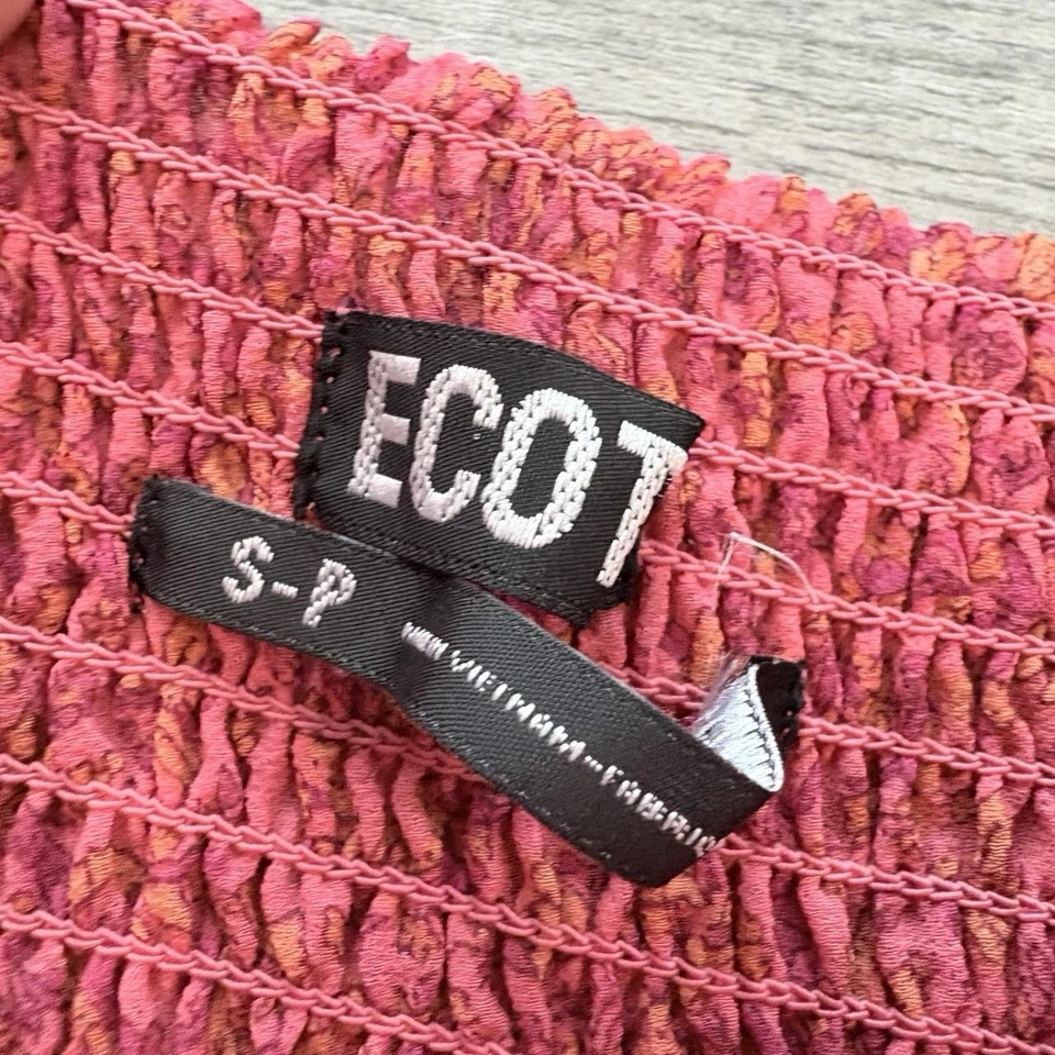 Y2K Style Silky Asymmetrical Fairy Paisley Print Top Women’s S - Image 3 of 4