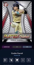 DIGITAL TOPPS BUNT Corbin Carroll PRISTINE 25 SUPER RARE PLATED & POLISHED Read