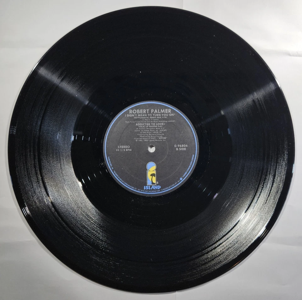 Robert Palmer - I Didn't Mean to Turn You On [1986 Used Vinyl Record 12" Single] - Image 4 of 4