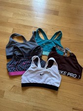 Nike Sports Bras Racer back Size Small Lot Of 5 Pre-owned