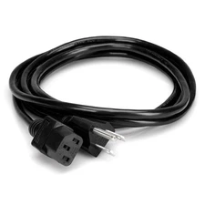 Hosa Technology 6" IEC C13 to NEMA 5-15P Extension Cable