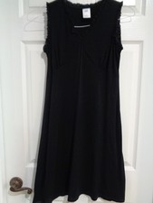 Womens OLD NAVY MATERNITY black nylon sleeveless dress, sz S
