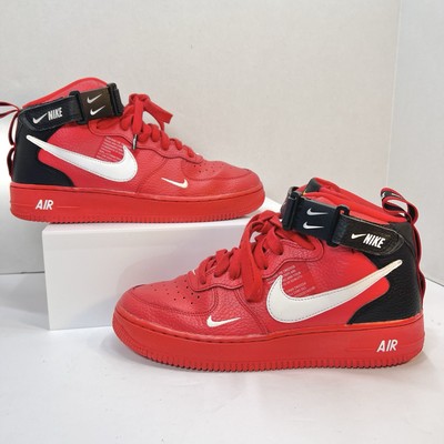 Nike Air Force 1 Mid LV8 Utility University Red Shoes SIZE 7Y Youth AV3803-600