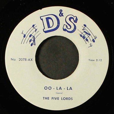 FIVE LORDS: oo la la / falling tears D&S 7'' Single 45 RPM