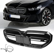 LED Sport Kühlergrill Glanz Schwarz Passt Für Bmw 5er G60 G61 2023+ mit KABEL