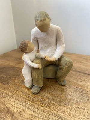 Willow Tree Großvater und Kind Skulptur Figur Demdaco Susan Lordi 2000