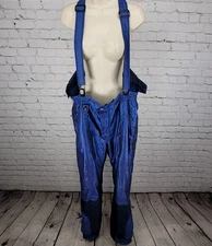 Couloir Blue Solar Gore Tex Insulated Snow Ski Bibs Pants Men’s Size 38 (36x31)