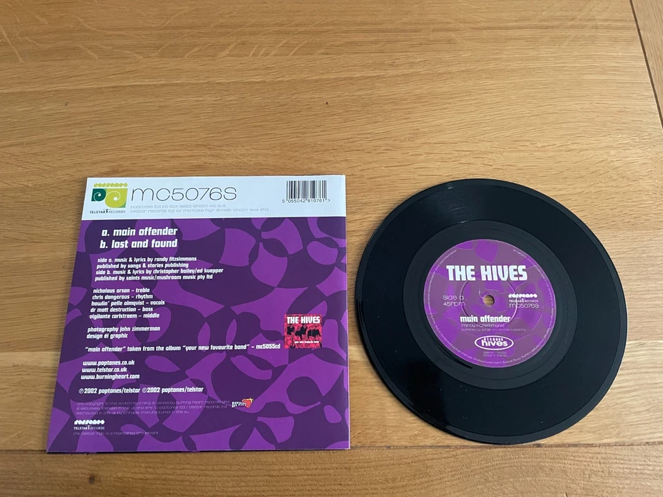 The Hives-Main offender.7" - Image 2 of 2