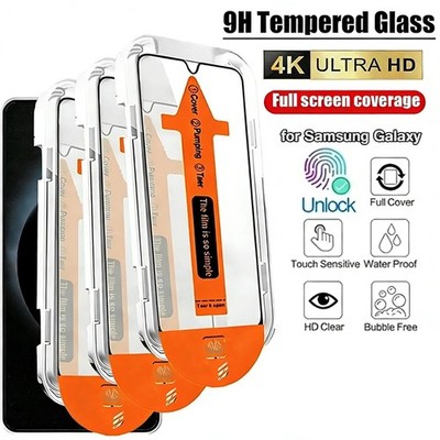 For Samsung S25 S24 Ultra Plus HD Tempered Glass Screen Protector+Simple Tool