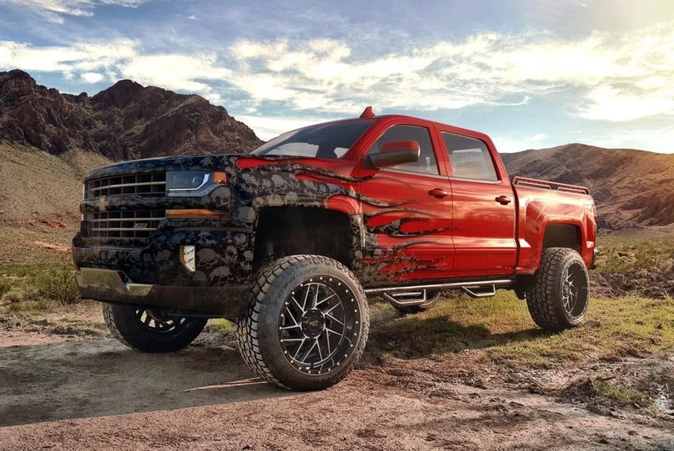 Moto Metal MO985 BREAKOUT Wheel 16x8 (-6, 5x127, 78.1) Black Single Rim Foto 4 de 4