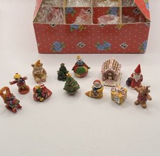 12-piece Vintage Mary Engelbreit 1999 Christmas Merriments Miniature Ornaments